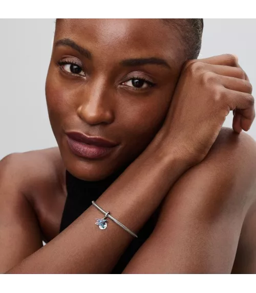 Charm Colgante Doble en plata de ley Colibrí