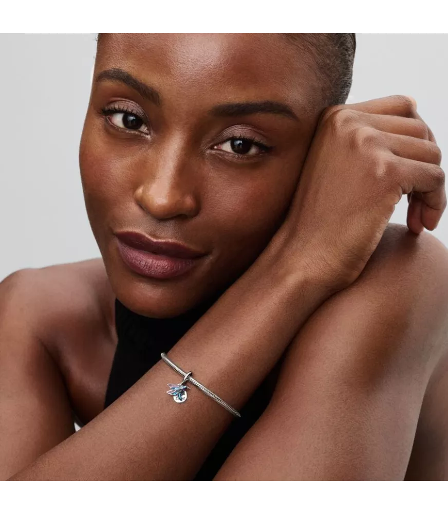 Charm Colgante Doble en plata de ley Colibrí