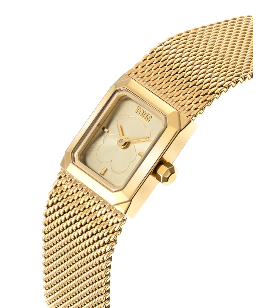 RELOJ TOUS MINI MESH DE ACERO IPRG DORADO PARA MUJER 3000141900
