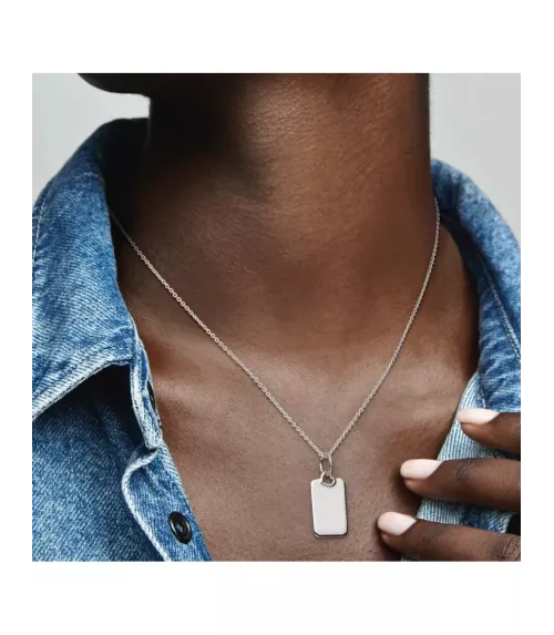 Collar en plata de ley Flecha & Corazón Cristal de Murano