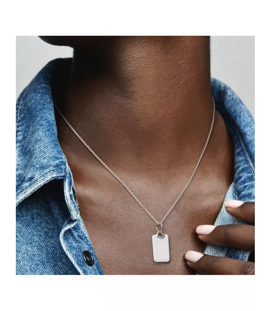 Collar en plata de ley Flecha & Corazón Cristal de Murano