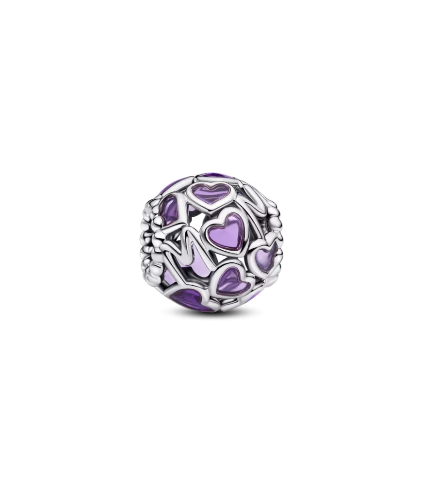 Charm en plata de ley Corazón Mamá en Filigrana