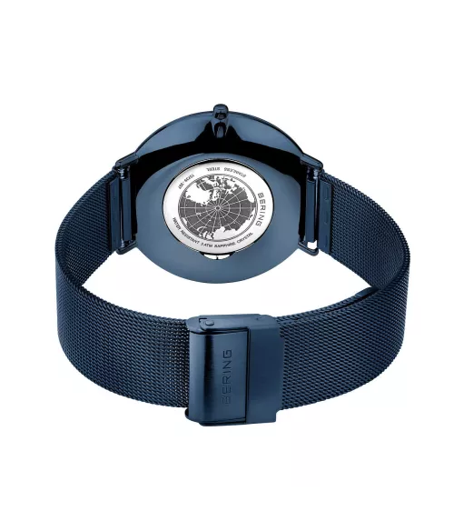 Reloj Bering Unisex Classic en acero esfera azul 15739-397