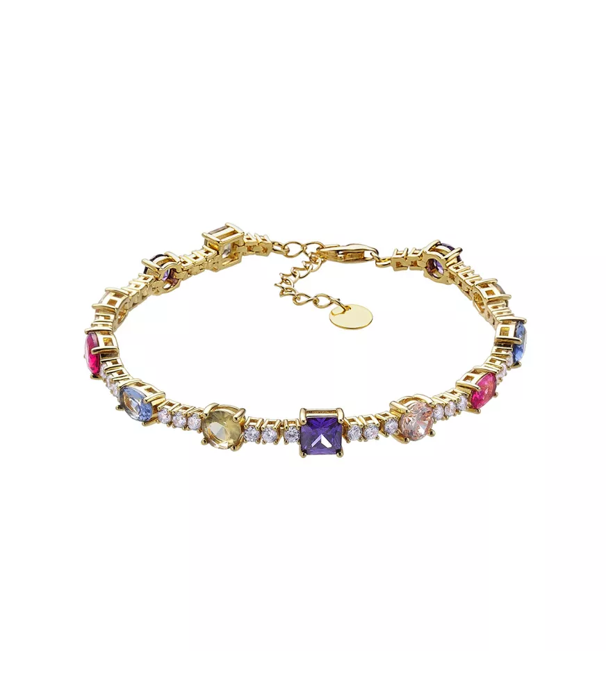 Pulsera Armonia de Colores, de Duran Exquse en plata dorada. 00513148