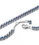 Pulsera en plata de ley Tenis Azul Brillantes 