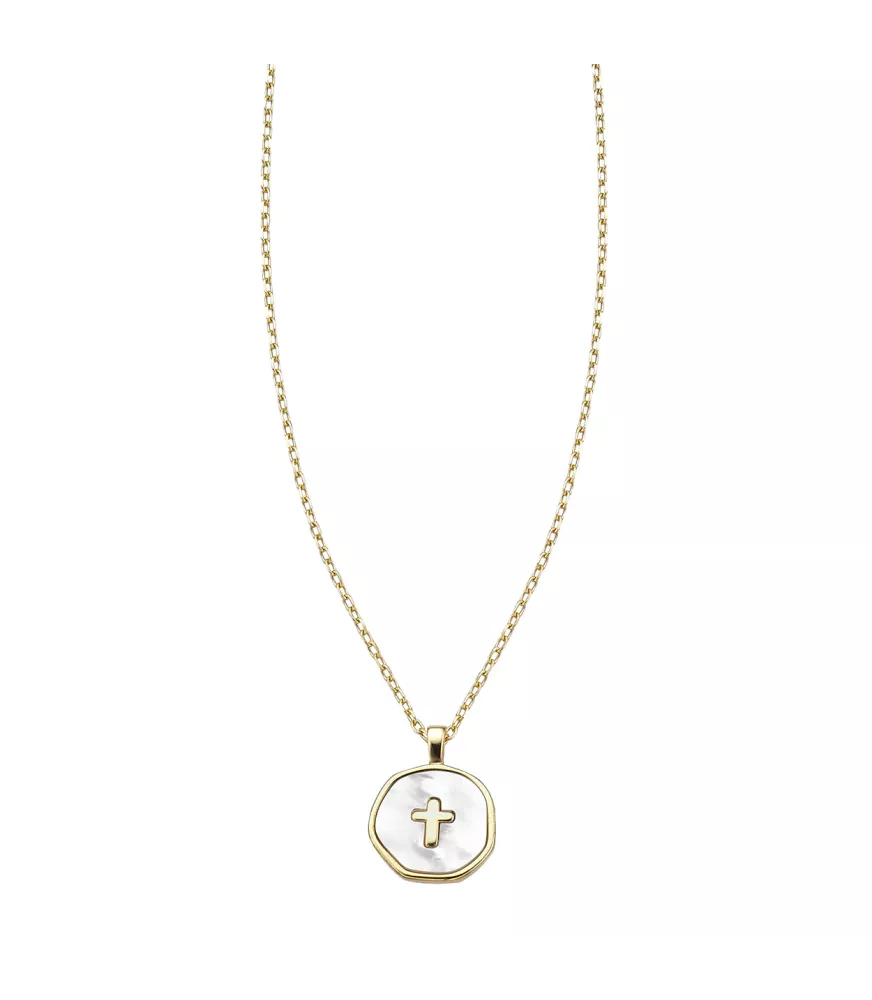 Colgante M.O.P.  de Duran Exquse en plata dorada. 00513163