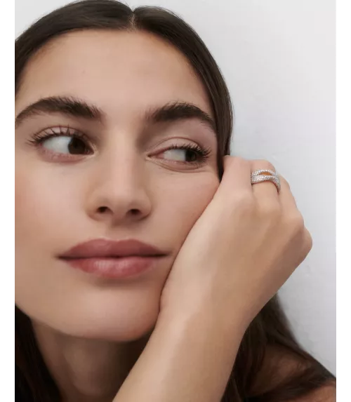 Anillo Pavé Sense, P D Paola, colección Dolphin,