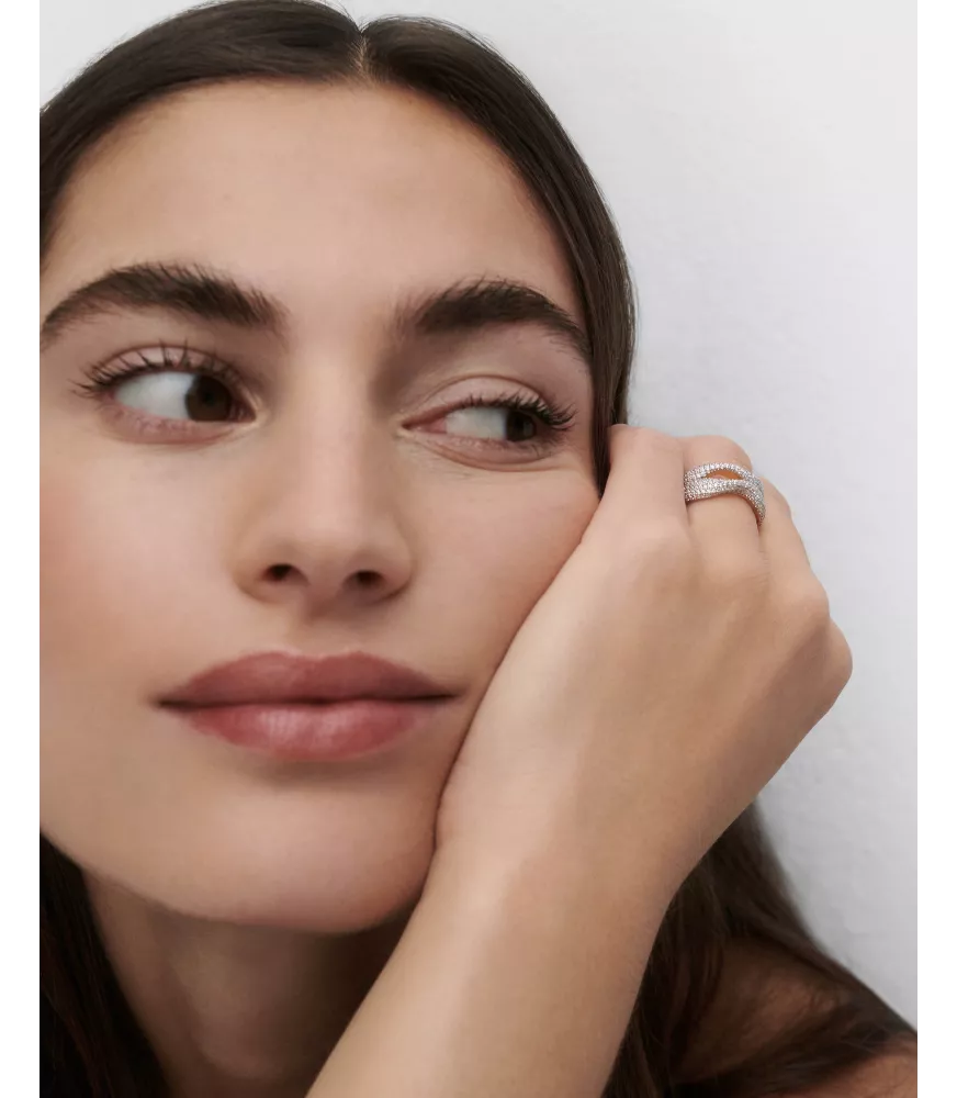 Anillo Pavé Sense, P D Paola, colección Dolphin,