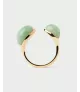 Anillo Aventurina Verde Gravity, P D Paola, colección Dolphin,