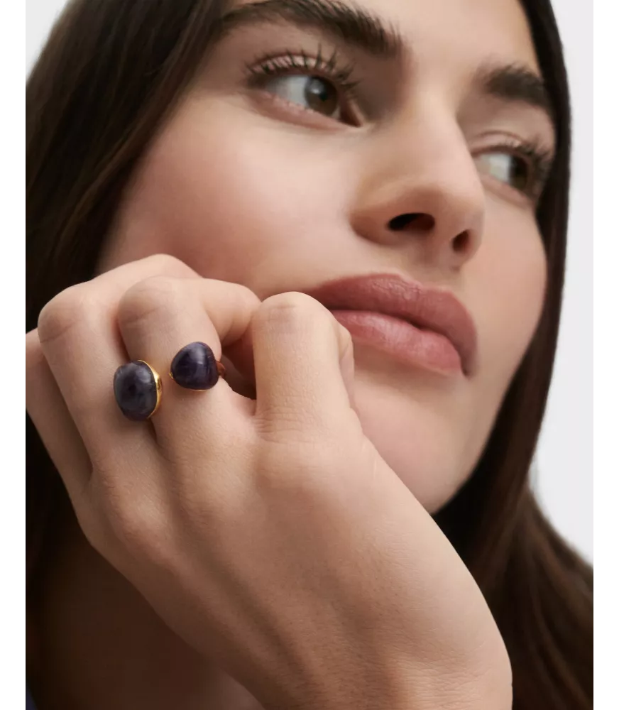 Anillo Amatista Gravity, P D Paola, colección Dolphin,