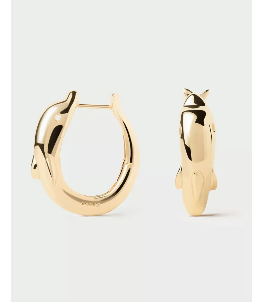Pendientes aros Dolphin, P D Paola, colección Dolphin,
