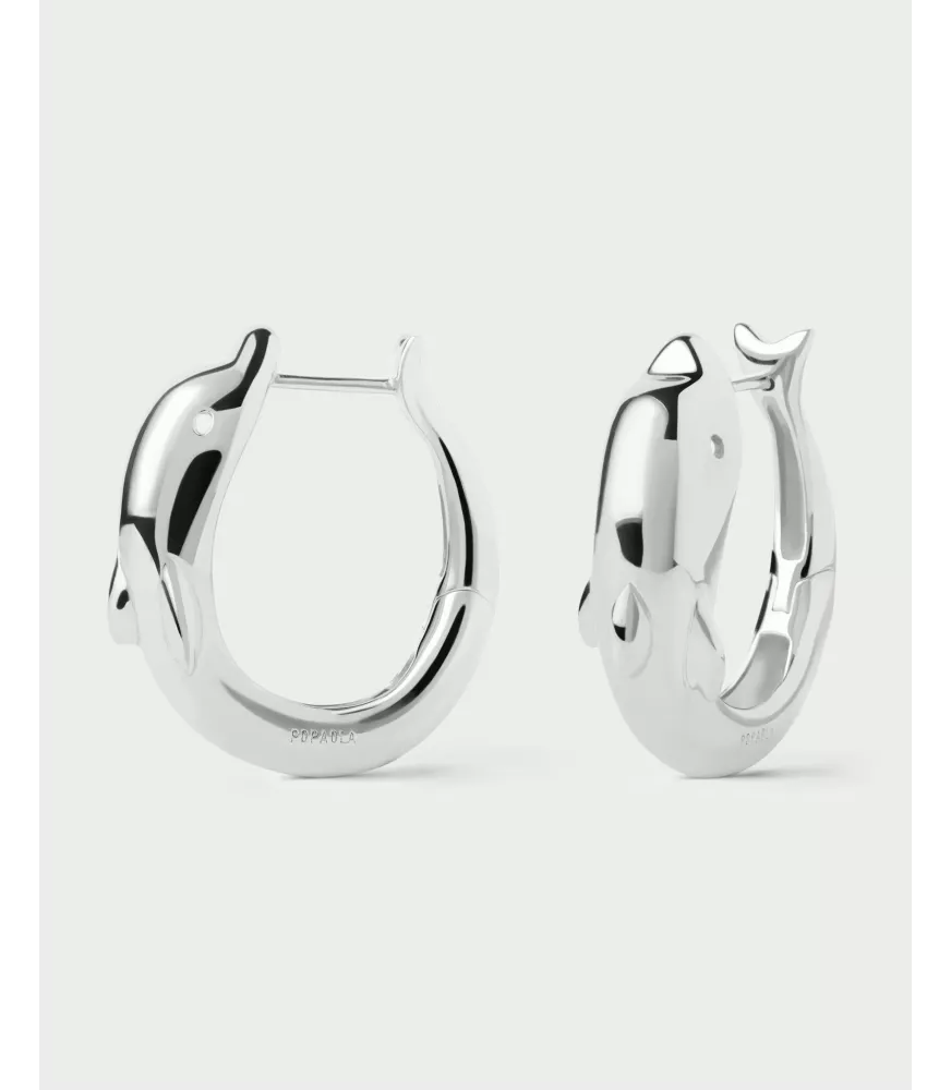 Pendientes aros Dolphin, P D Paola, colección Dolphin,