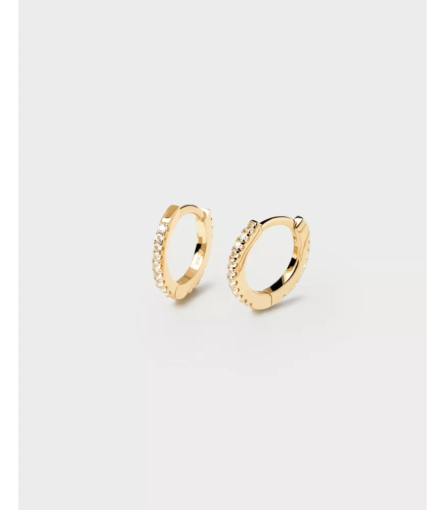 Pendientes aros White Mini, P D Paola, colección Básicos de joyería