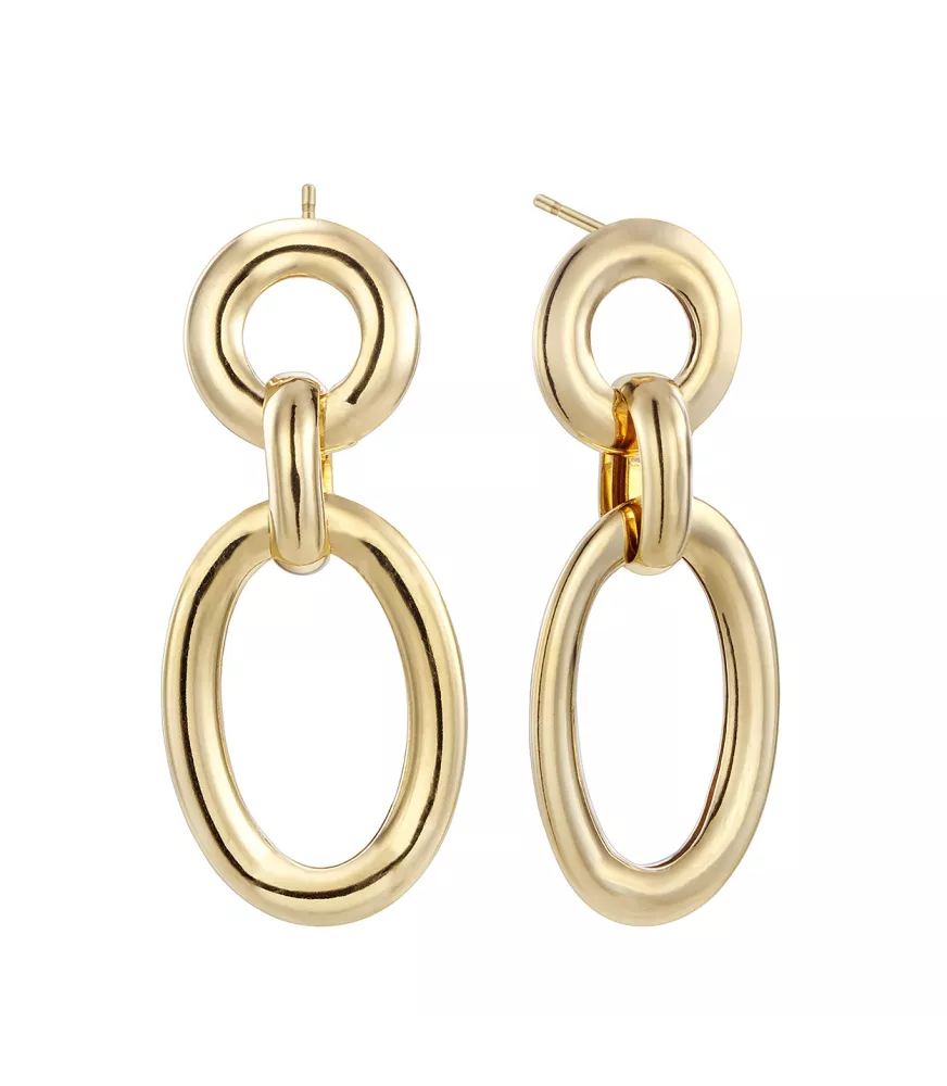 Pendientes Piazza, de Duran Exquse en plata dorada.00513052