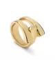 Anillo Ser Original UNOde50, en metal bañado en oro.