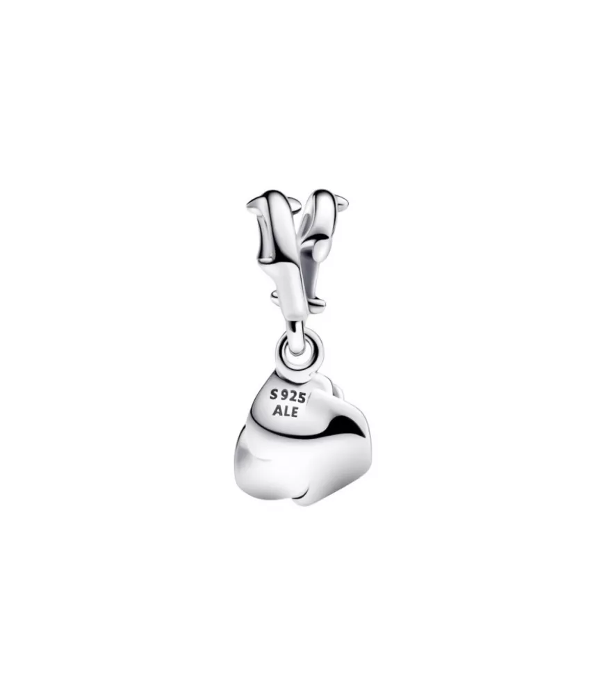 Charm Colgante en plata de ley Rosa Floreciendo