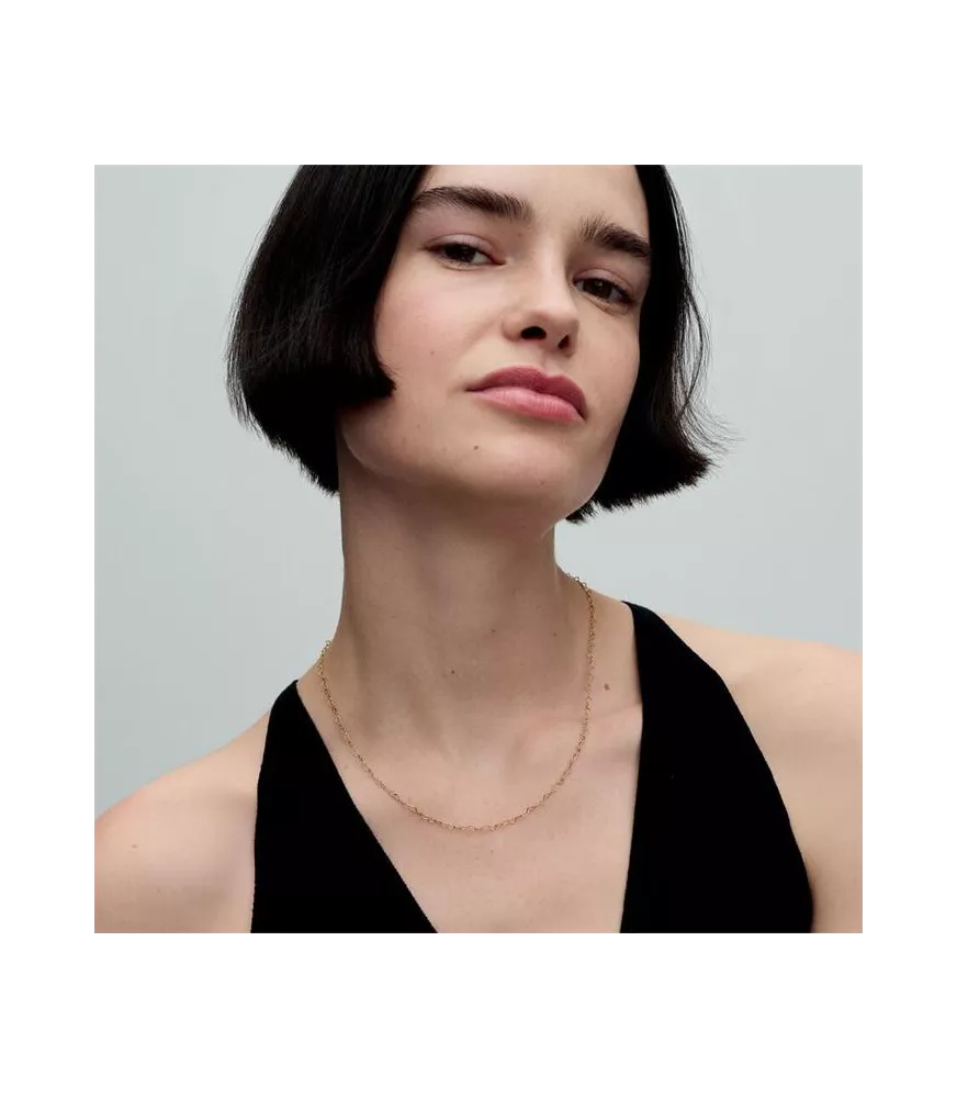 Collar con un Recubrimiento en oro de 14k Corazones Unidos