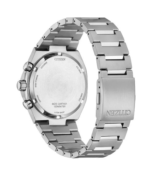 Eco-drive B620, cronógrafo, calendario y reserva de carga de 9 meses