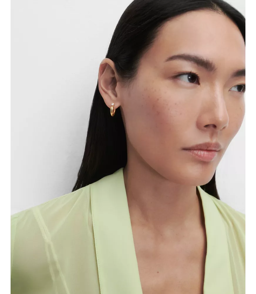 Pendientes Aros Becca, P D Paola, colección Básicos.