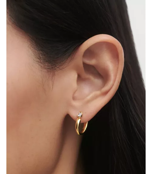 Pendientes Aros Becca, P D Paola, colección Básicos.