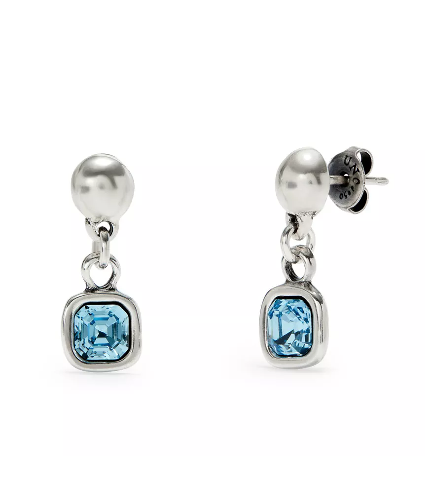 Pendientes Ser Expresiva UNOde50, en metal bañado en plata