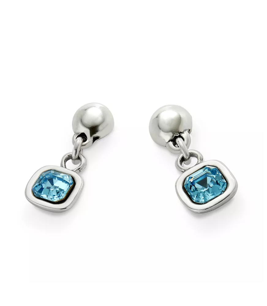 Pendientes Ser Expresiva UNOde50, en metal bañado en plata