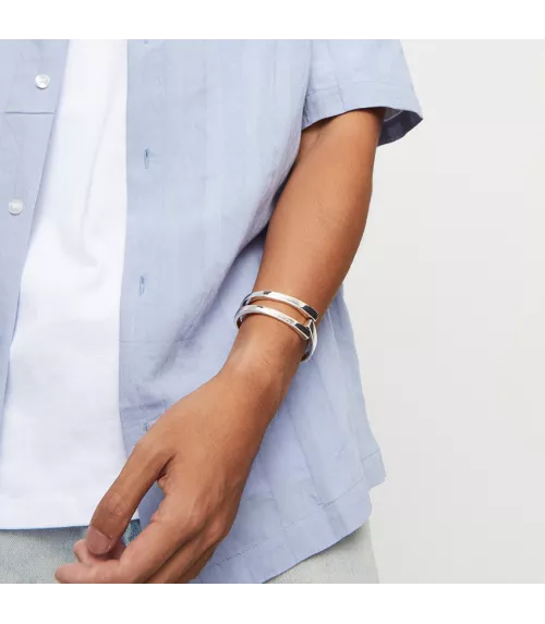 Pulsera Ser Original UNOde50, en metal bañado en plata