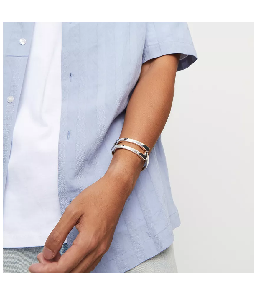 Pulsera Ser Original UNOde50, en metal bañado en plata