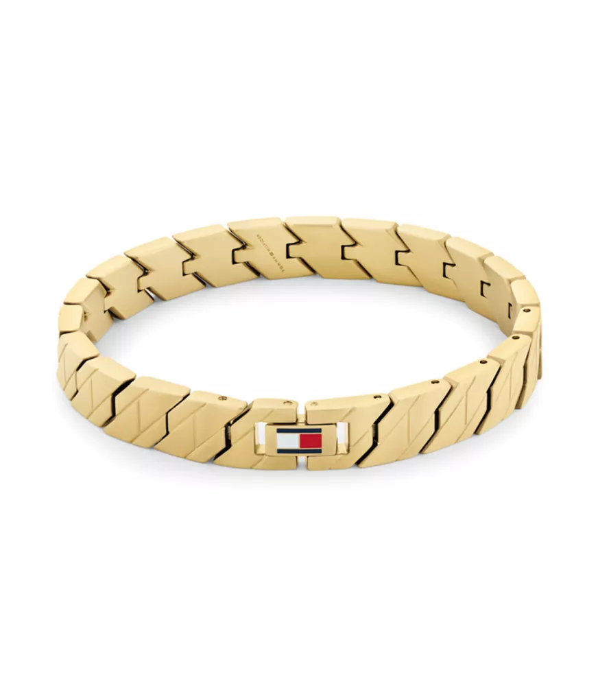 Pulsera para hombre Tommy Hilfiger de acero dorado. 2790620