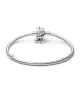 Pulsera Pandora Moments en plata de ley Cadena de Serpiente con Cierre Luna Brillante