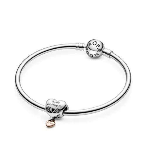 Collar en plata de ley Flecha & Corazón Cristal de Murano