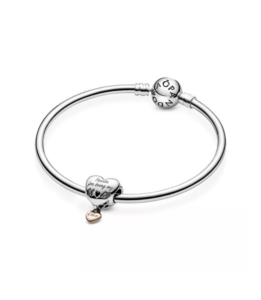 Collar en plata de ley Flecha & Corazón Cristal de Murano