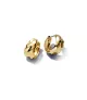 Pendientes con un recubrimiento en oro de 14k Aro Ondulados