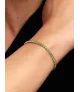 Pulsera Tenis con un recubrimiento en oro de 14k Verde Brillante