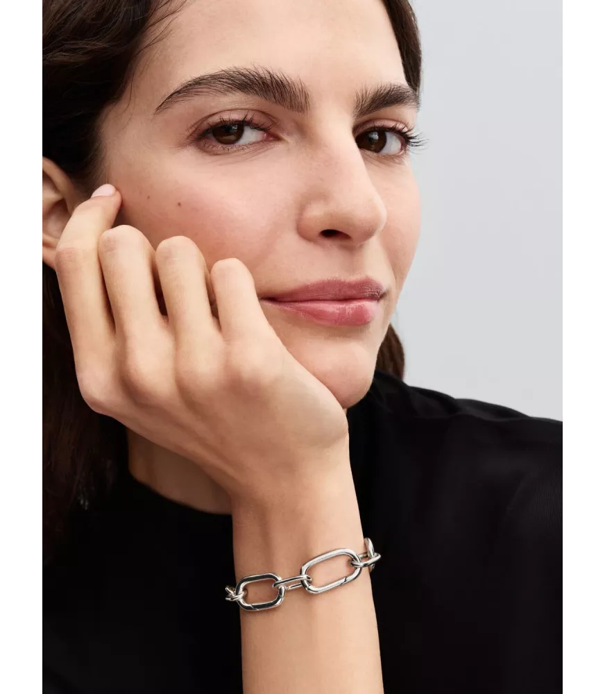 Pulsera Pandora Me en plata de ley Eslabones Link Anchos