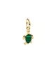 Charm MIni Colgante con un recubrimiento en oro de 14k Tortuga Verde 