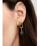 Charm MIni Colgante con un recubrimiento en oro de 14k Tortuga Verde 