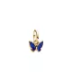 Charm MIni Colgante con un recubrimiento en oro de 14k Mariposa Azul