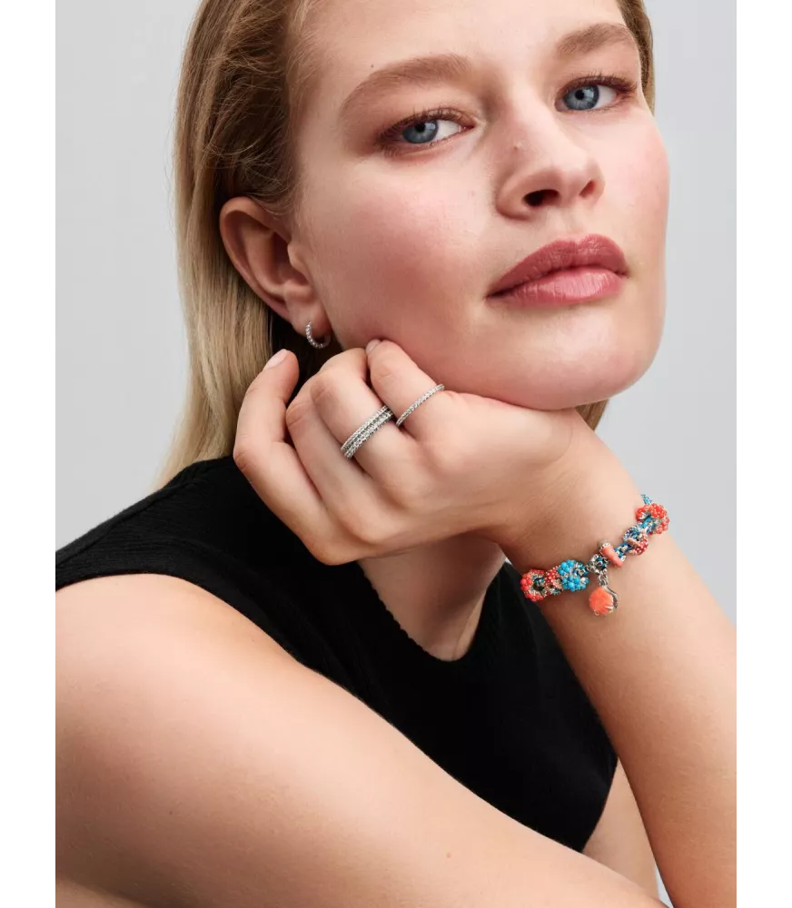 Charm en plata de ley Océano de Color Turquesa