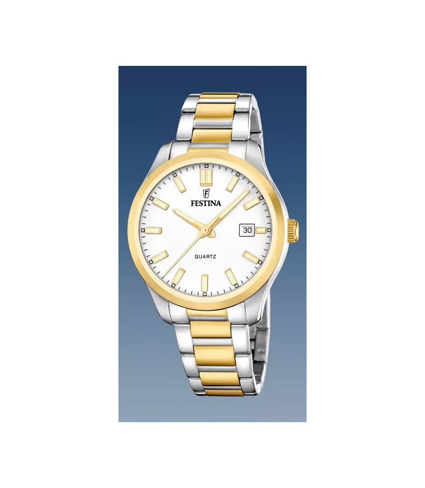 Reloj Festina hombre cuarzo acero bicolor F20738/1