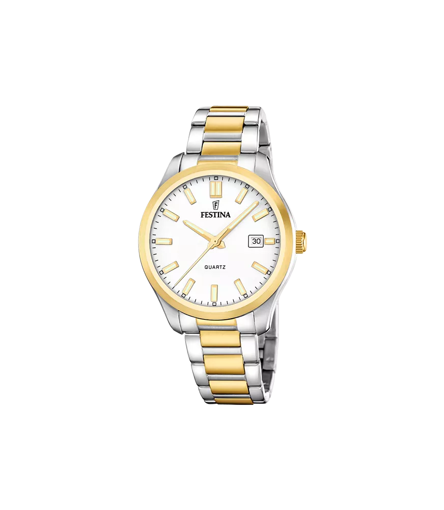 Reloj Festina hombre cuarzo acero bicolor F20738/1