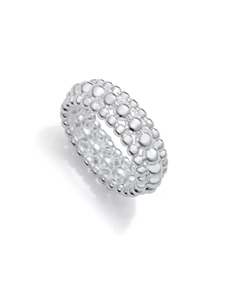 Anillo Viceroy en acero chapado en plata 999, colección Laura Escanes para mujer.14318A01400