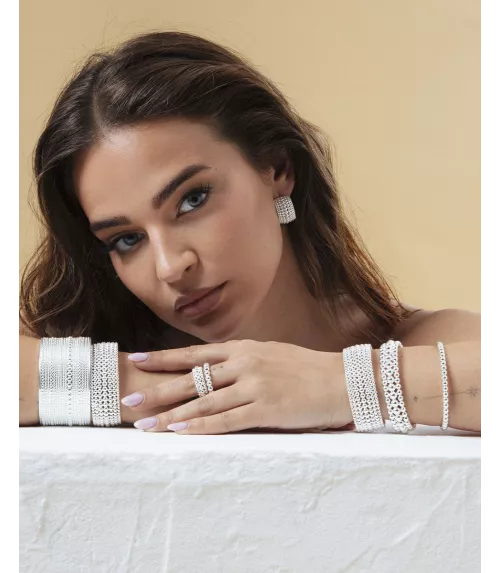 Pulsera Viceroy en acero chapado en plata 999, colección Laura Escanes para mujer. 14319P01000