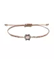 Pulsera Sunfield Cuarzo Rosa, en plata. PU065242/15