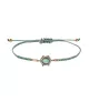 Pulsera Sunfield Lupita Calcedonia verde, en plata. PU065242/13