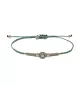 Pulsera Sunfield Linda Calcedonia Verde, en plata. PU065300/13