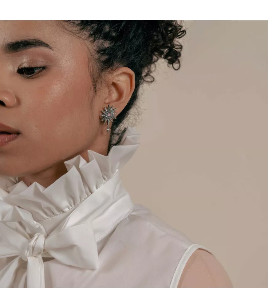 Pendientes Chavela Vega, en plata. PE065231