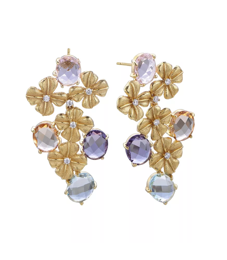 Pendientes Edición limitada de Duran Exquse en plata dorada. 00513132