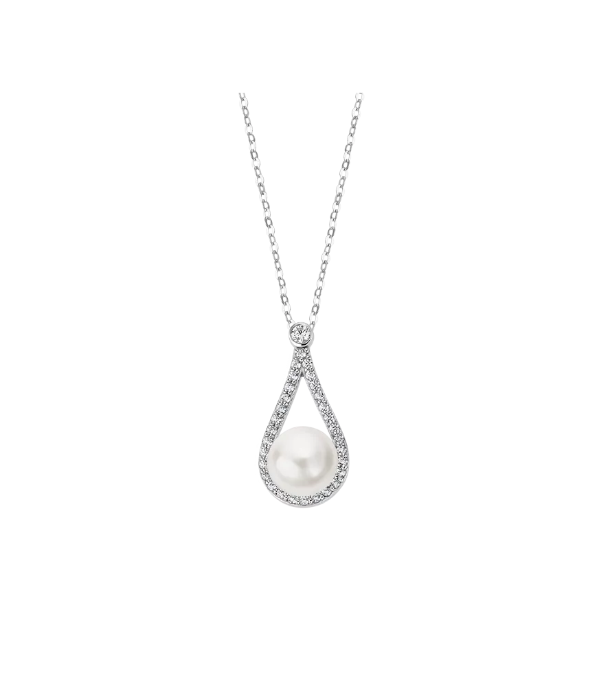 Collar Lotus Silver Pearls para mujer. LP3481-1/1