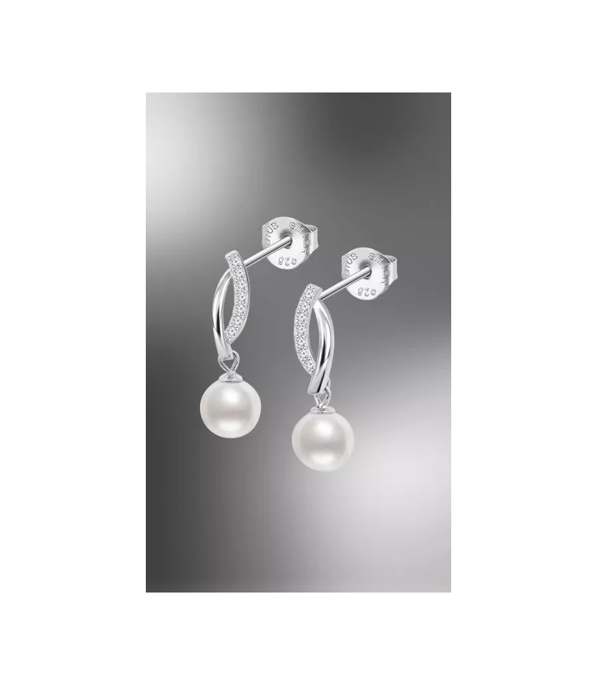 Pendientes Lotus Silver Pearls para mujer. LP3832-4/1 
